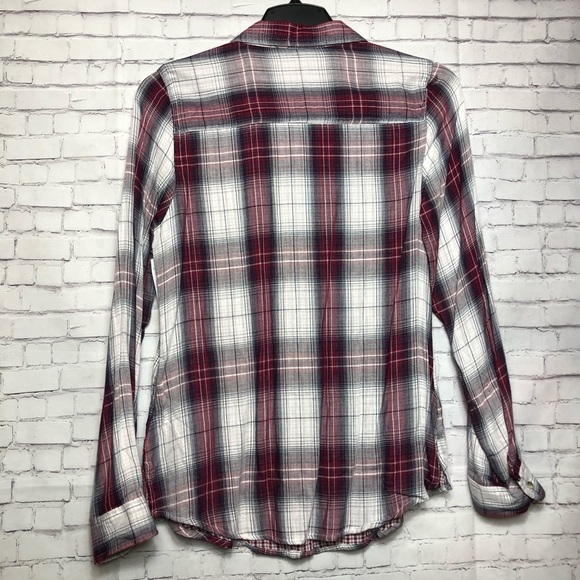 Maurices Long Sleeve Button Down Plaid Shirt Size Small - Picture 4 of 8